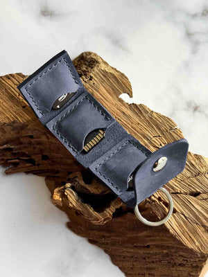Leather SD Card Holder – 3-Slot Compact Organizer for Photographers