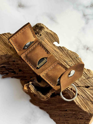 Leather SD Card Holder – 3-Slot Compact Organizer for Photographers