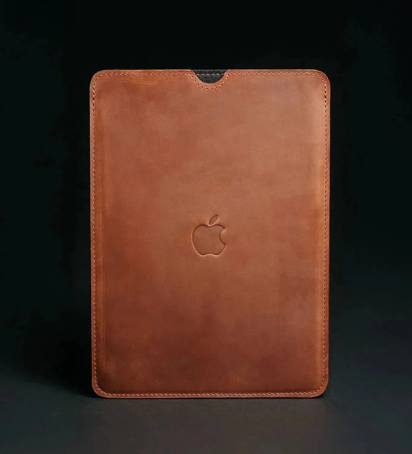 Waxed Matte Leather MacBook Case – Open Edge for Charging | Flatcase