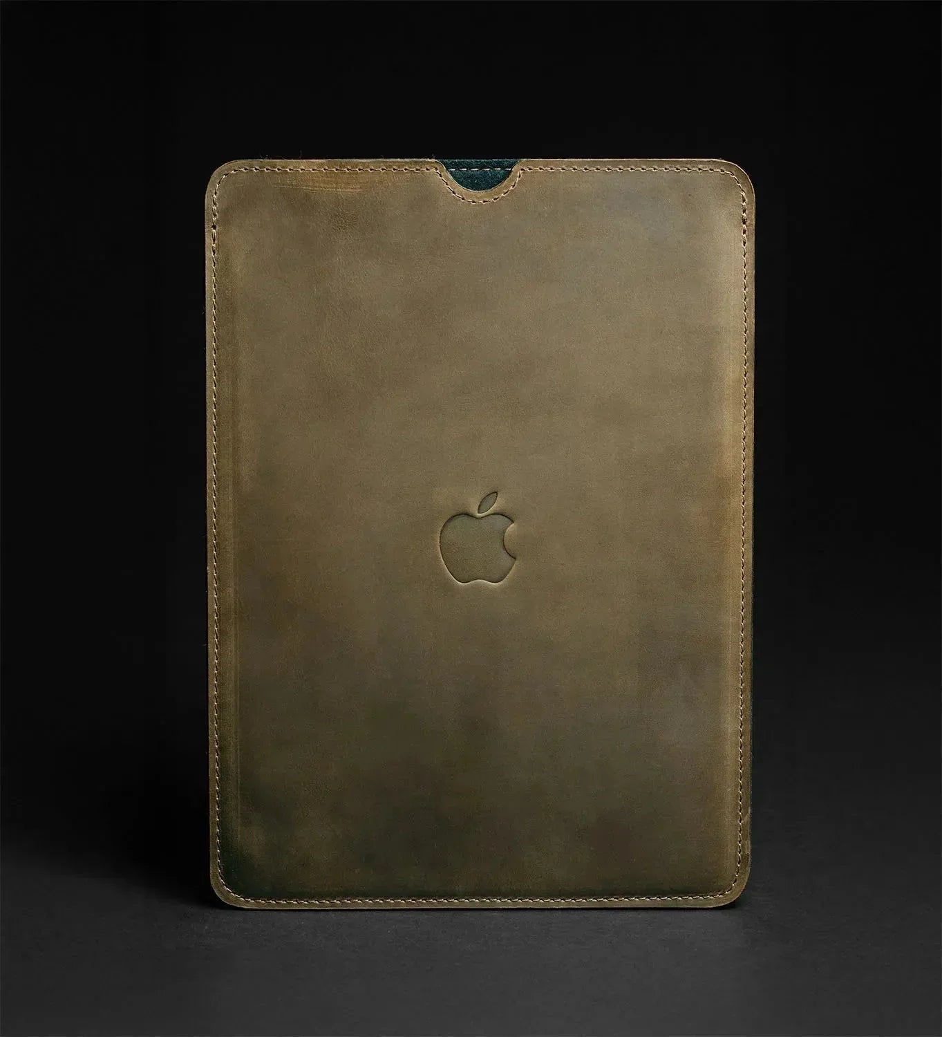 Waxed Matte Leather MacBook Case – Open Edge for Charging | Flatcase