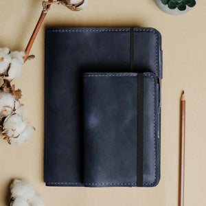 Distressed Leather Notebook cover B6, B5