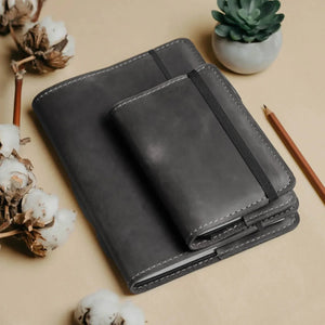 Distressed Leather Notebook cover B6, B5