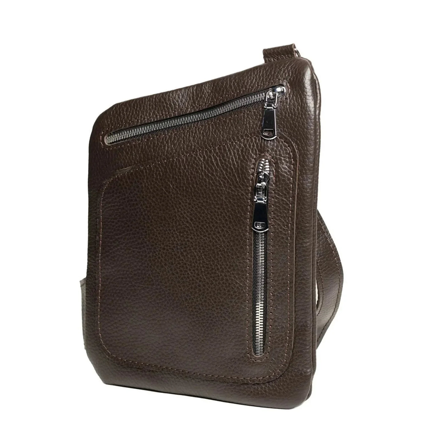 Grainy Leather Sling Bag for Men's | Hidden