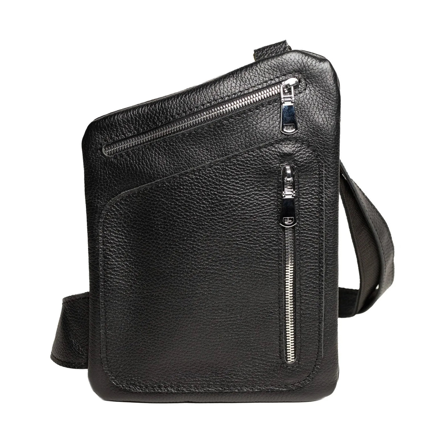 Grainy Leather Sling Bag for Men's | Hidden