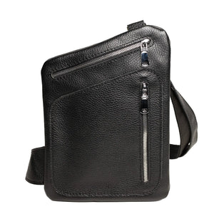 Grainy Leather Sling Bag for Men's | Hidden