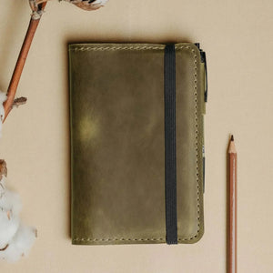 Distressed Leather Notebook cover B6, B5
