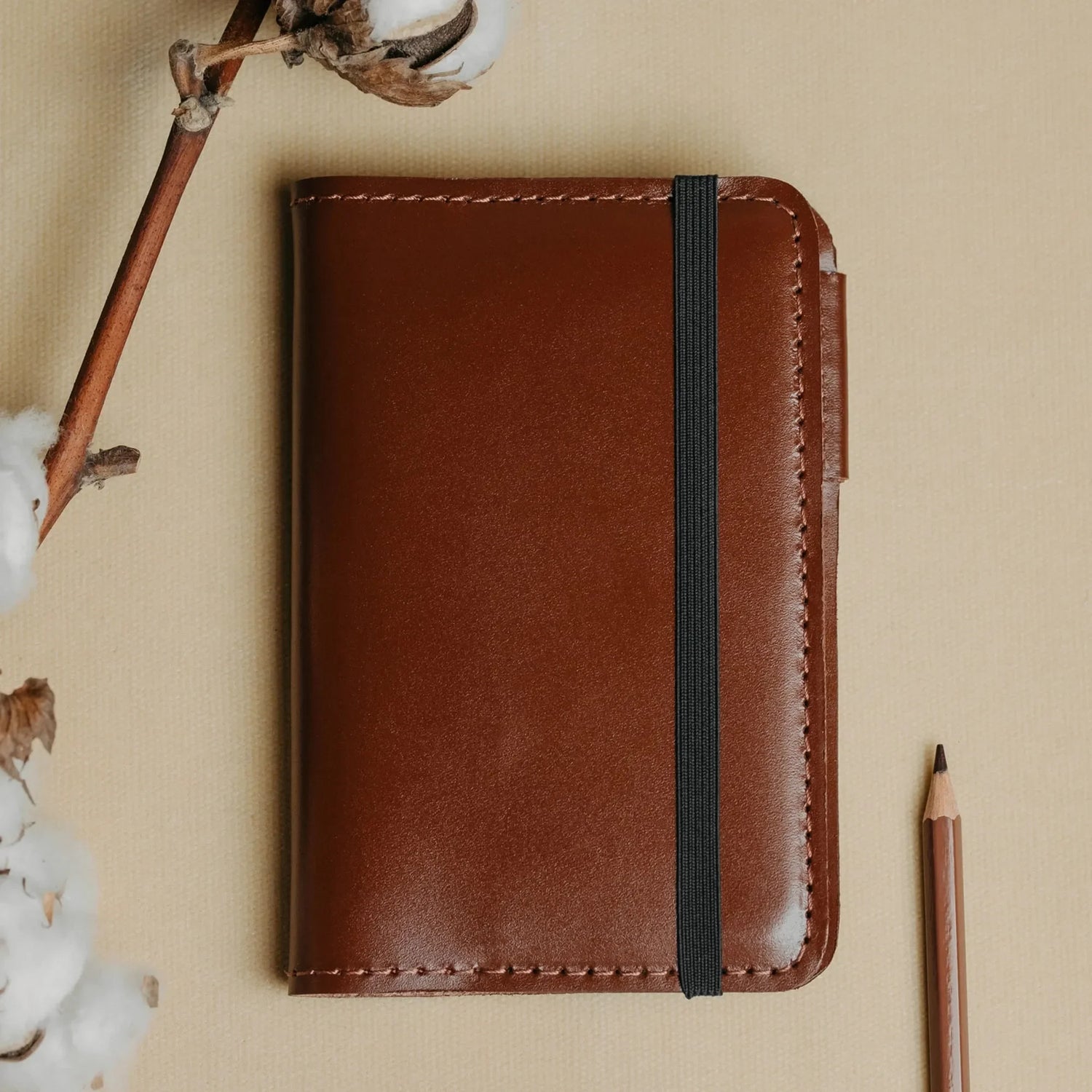 Leather Notebook cover A6, A5, B5, B6, A4 | Cognac - Wenderfarer