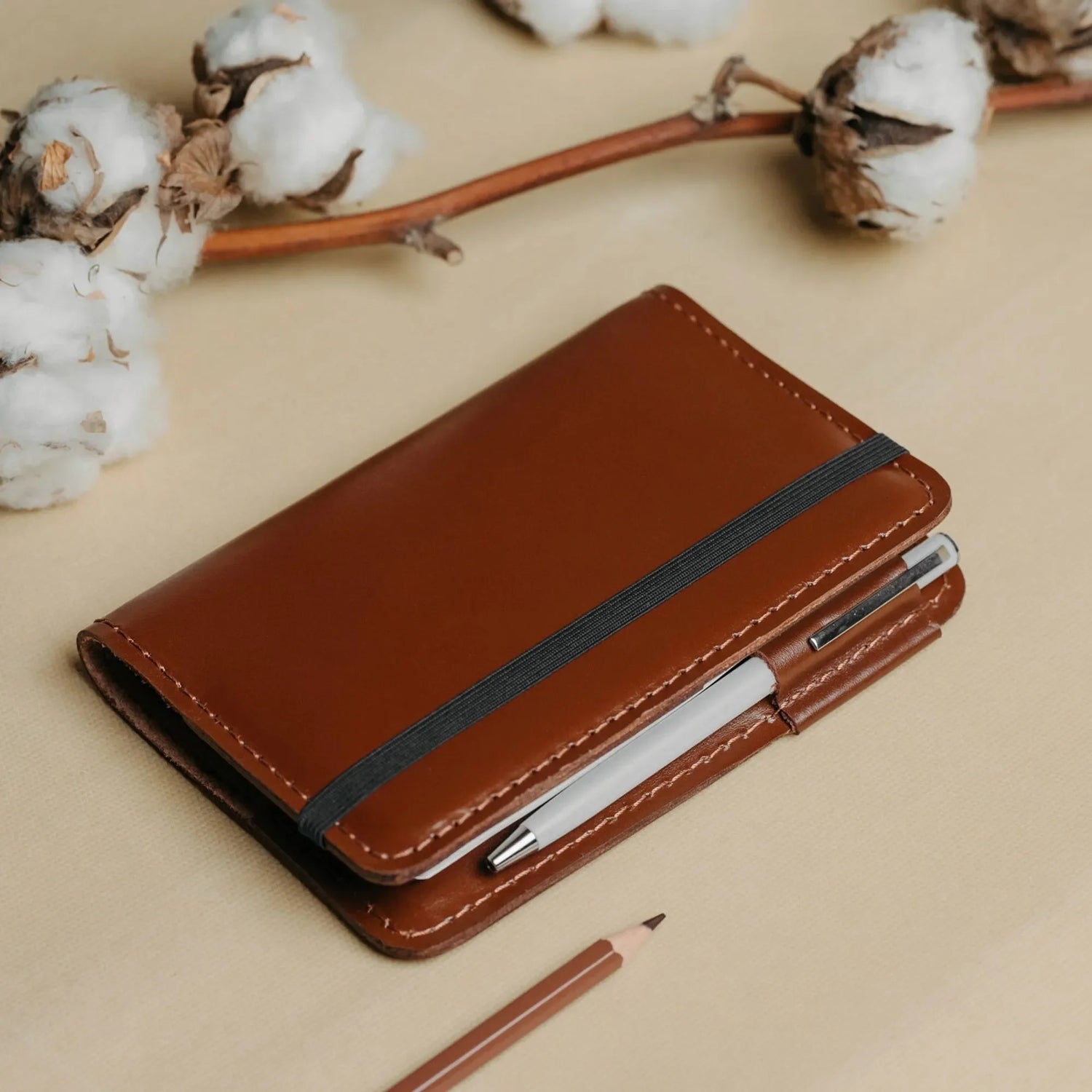 Leather Notebook cover A6, A5, B5, B6, A4 | Cognac - Wenderfarer
