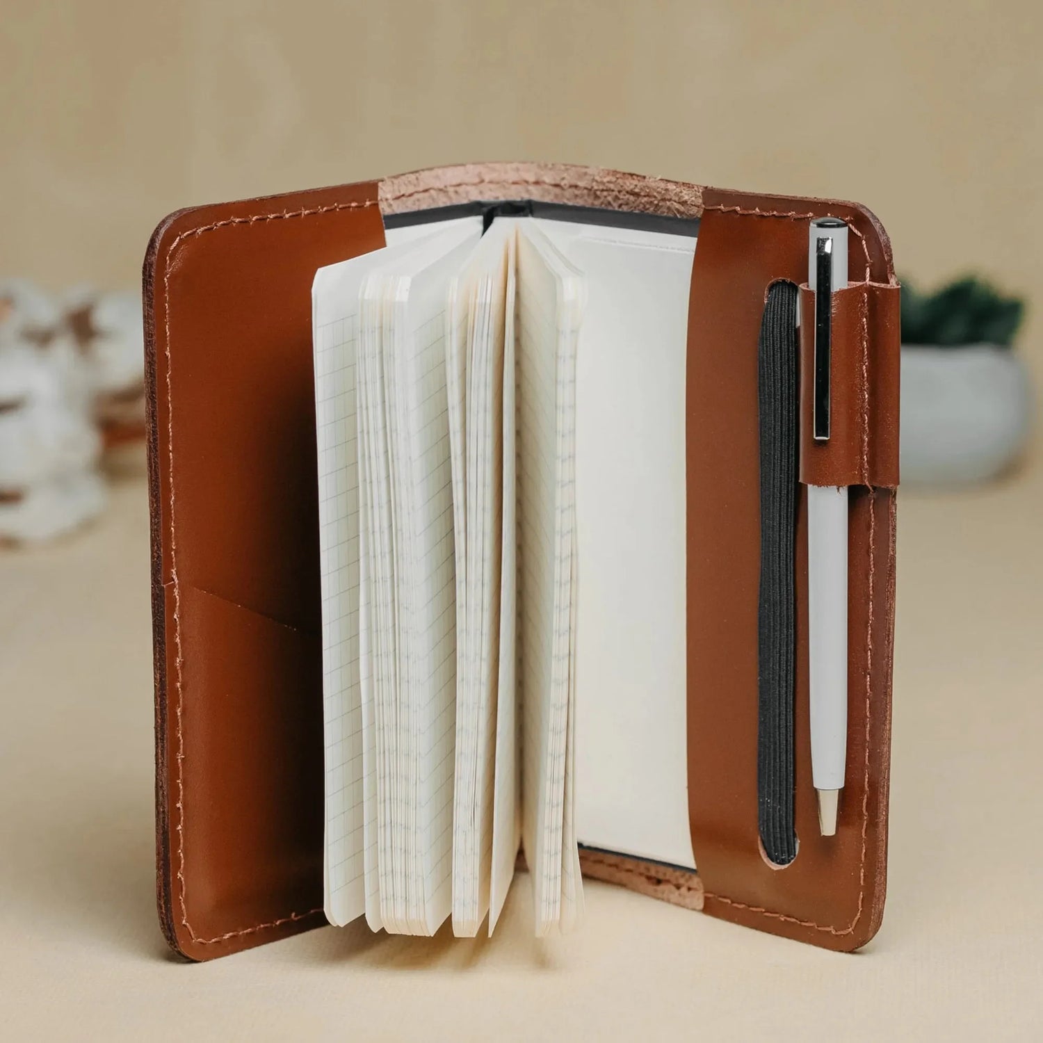 Leather Notebook cover A6, A5, B5, B6, A4 | Cognac - Wenderfarer