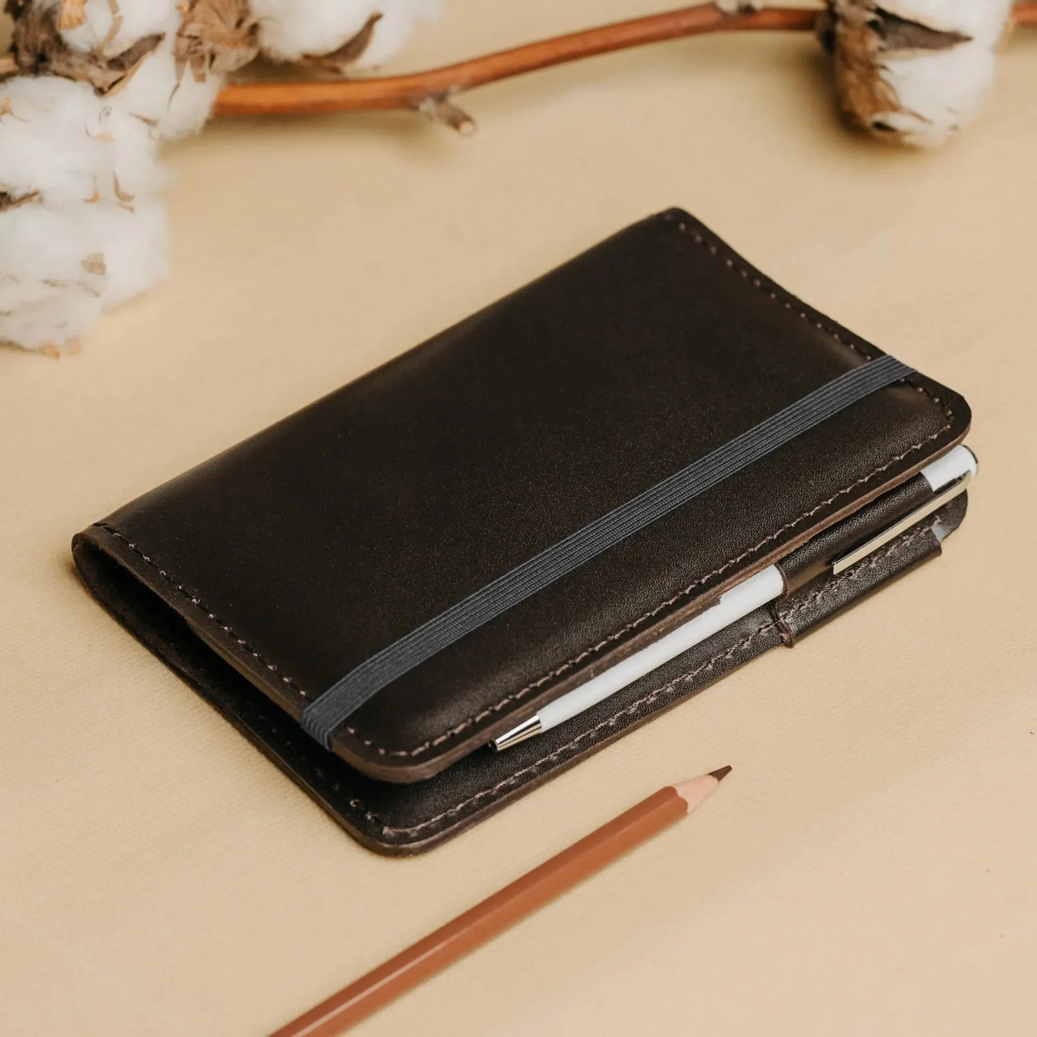 Leather Notebook cover A6, A5, B5, B6, A4 | Chocolate Brown - Wenderfarer