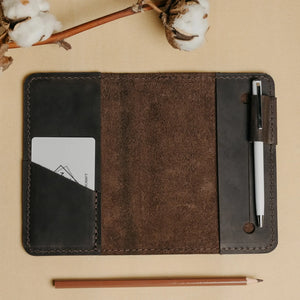 Distressed Leather Notebook cover B6, B5