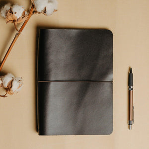 Refillable Leather Cover for Journals & Notebooks – A5, A6