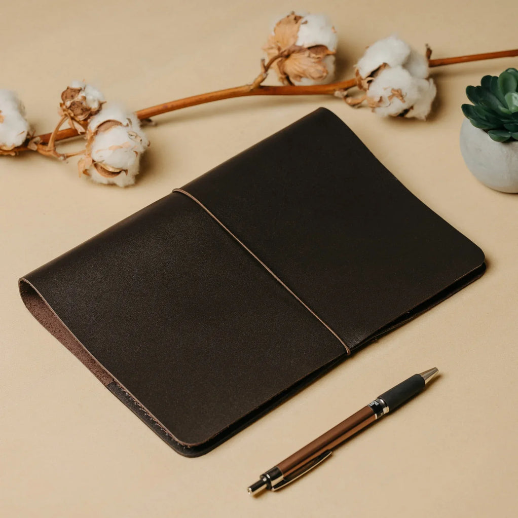 Refillable Leather Cover for Journals & Notebooks – A5, A6