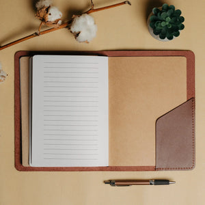 Refillable Leather Cover for Journals & Notebooks – A5, A6