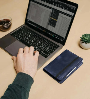 Distressed Leather Notebook cover B6, B5