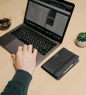 Distressed Leather Notebook cover B6, B5