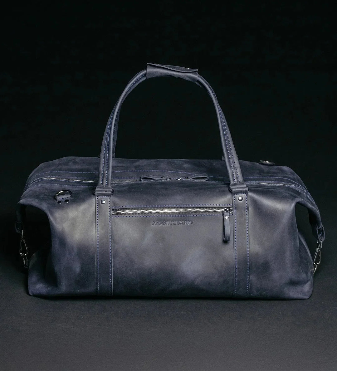 Handmade Distressed Leather Duffel – Travel Bag for Men | Stout M/L