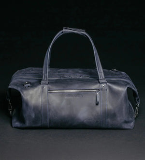 Handmade Distressed Leather Duffel – Travel Bag for Men | Stout M/L