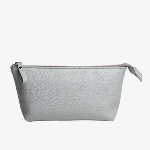 Grainy Leather Cosmetic Bag – Zippered Travel Pouch for Women | Allure