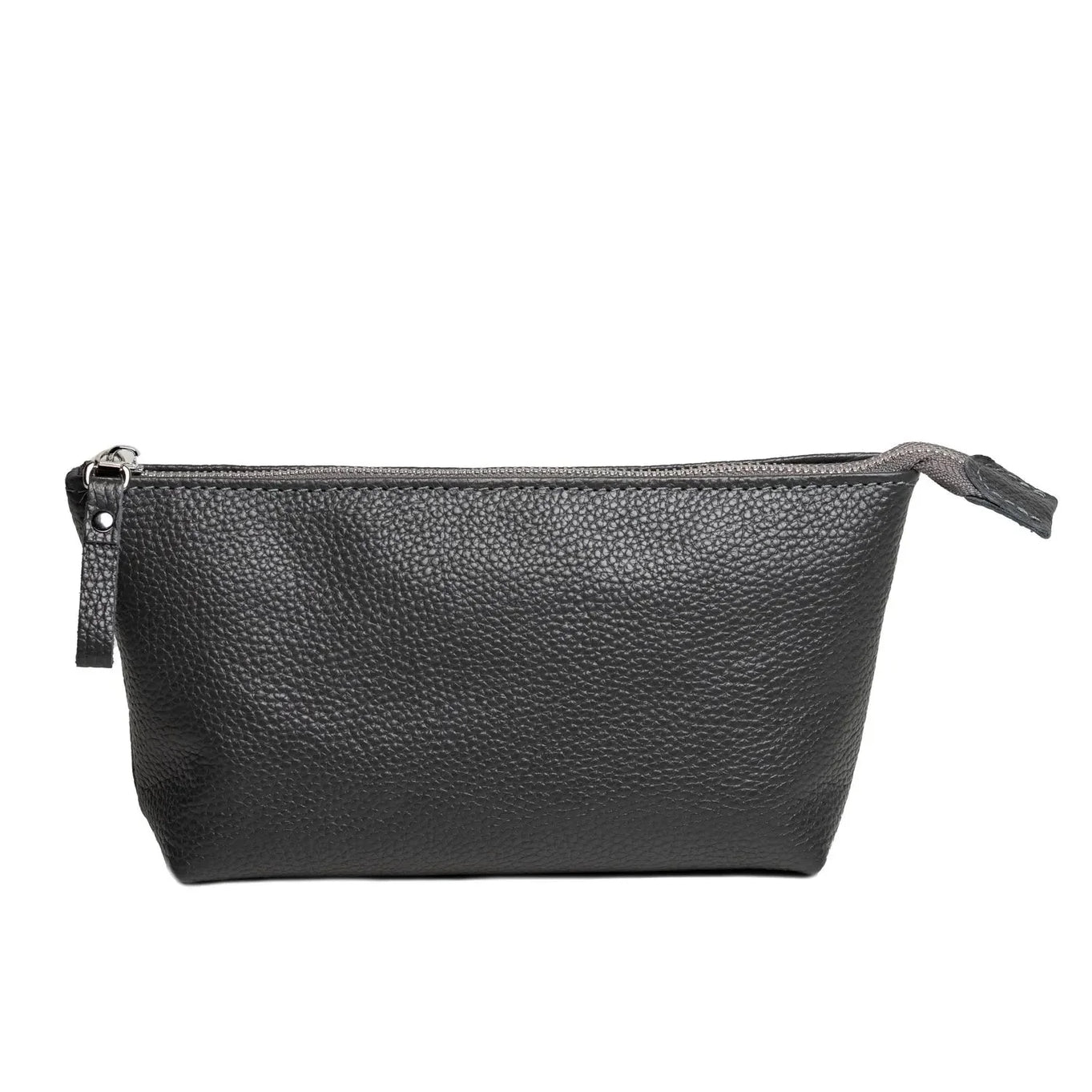 Grainy Leather Cosmetic Bag – Zippered Travel Pouch for Women | Allure