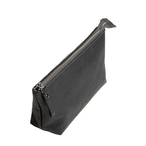 Grainy Leather Cosmetic Bag – Zippered Travel Pouch for Women | Allure