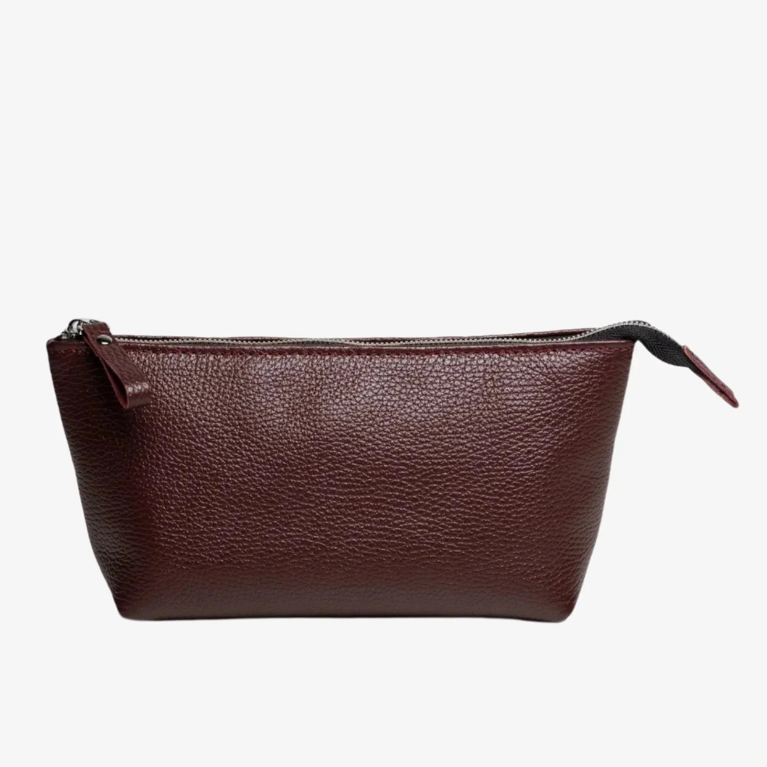 Grainy Leather Cosmetic Bag – Zippered Travel Pouch for Women | Allure