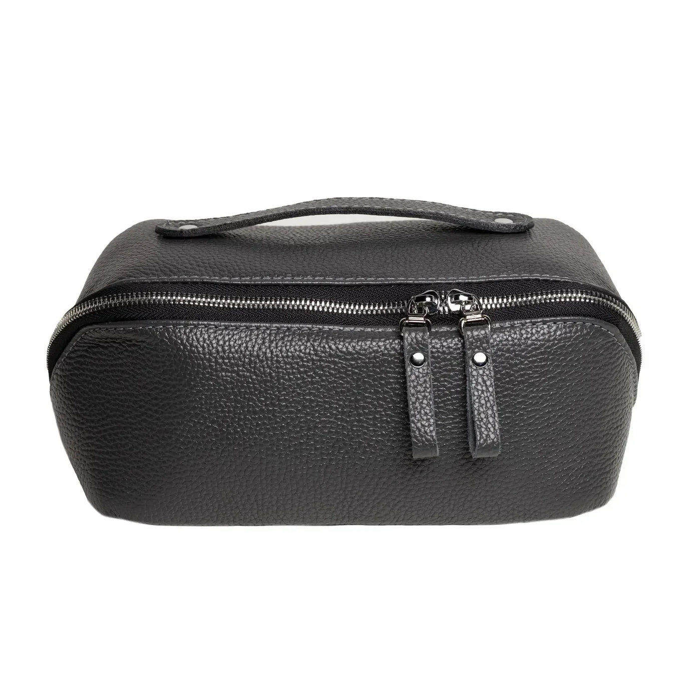 Full Grain Leather Cosmetic Bag – Travel Makeup Organizer | BeautyBox