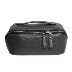 Full Grain Leather Cosmetic Bag – Travel Makeup Organizer | BeautyBox