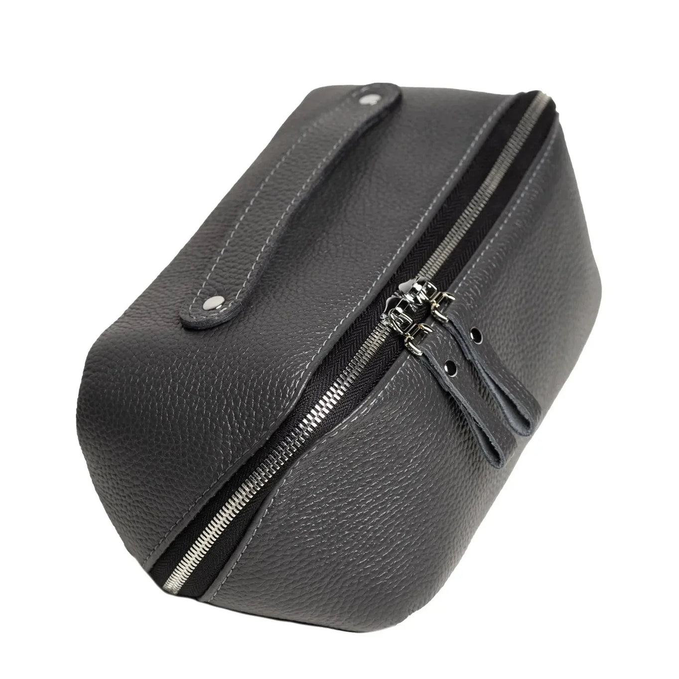 Full Grain Leather Cosmetic Bag – Travel Makeup Organizer | BeautyBox
