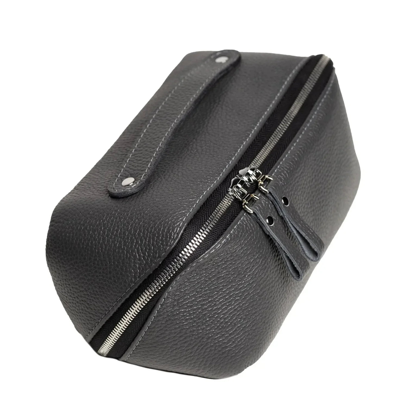 Full Grain Leather Cosmetic Bag – Travel Makeup Organizer | BeautyBox
