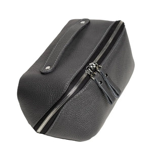 Full Grain Leather Cosmetic Bag – Travel Makeup Organizer | BeautyBox
