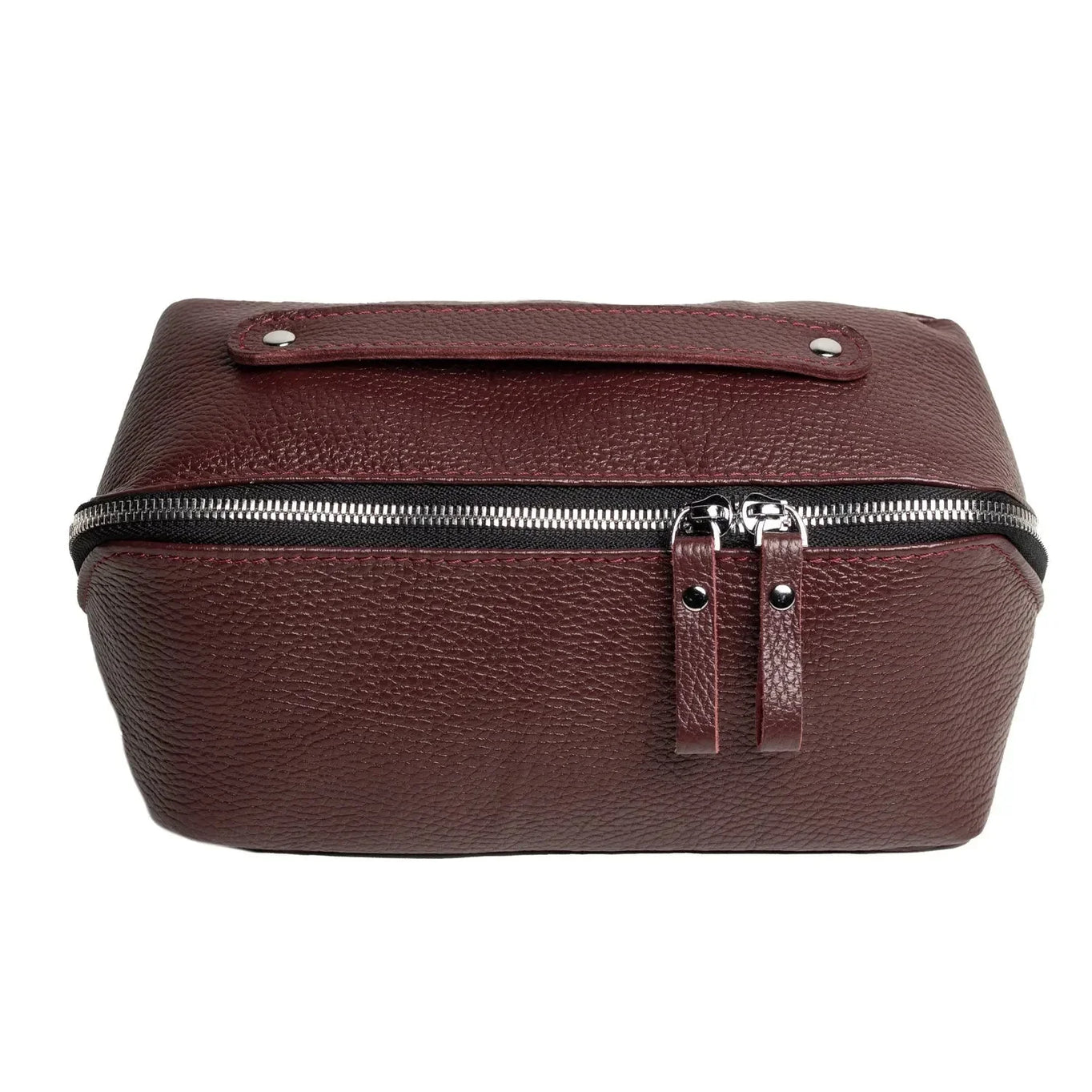 Full Grain Leather Cosmetic Bag – Travel Makeup Organizer | BeautyBox
