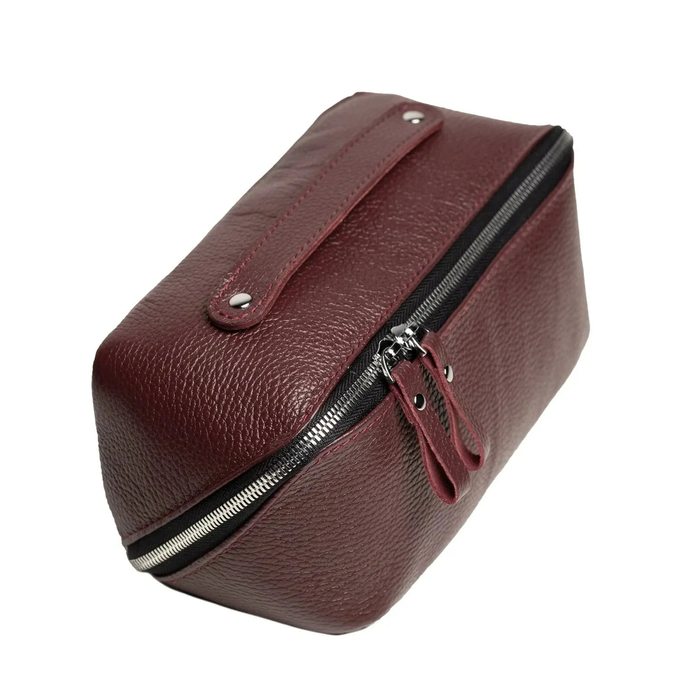 Full Grain Leather Cosmetic Bag – Travel Makeup Organizer | BeautyBox