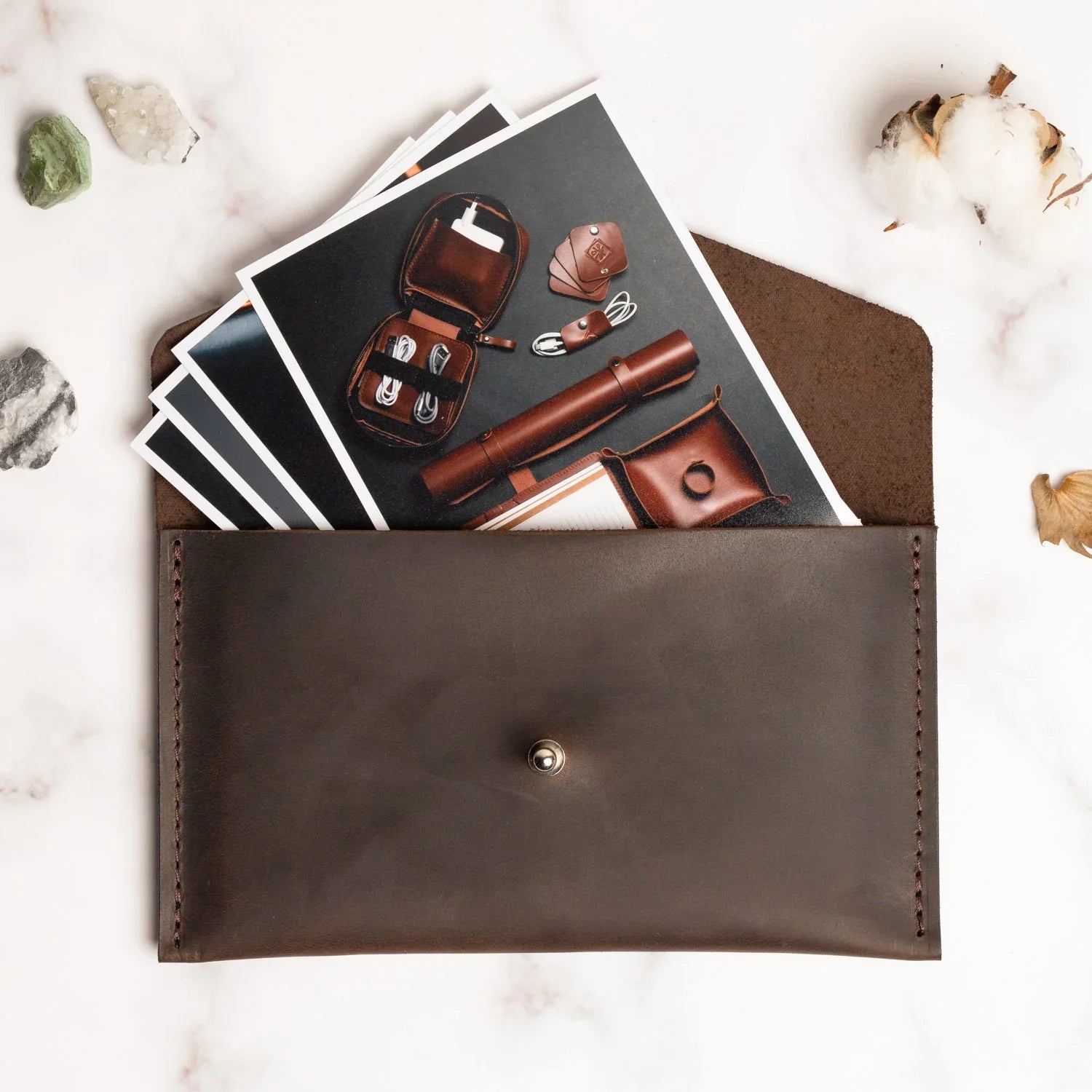 Leather Envelope Folder A6 for  Wedding & Family Photos