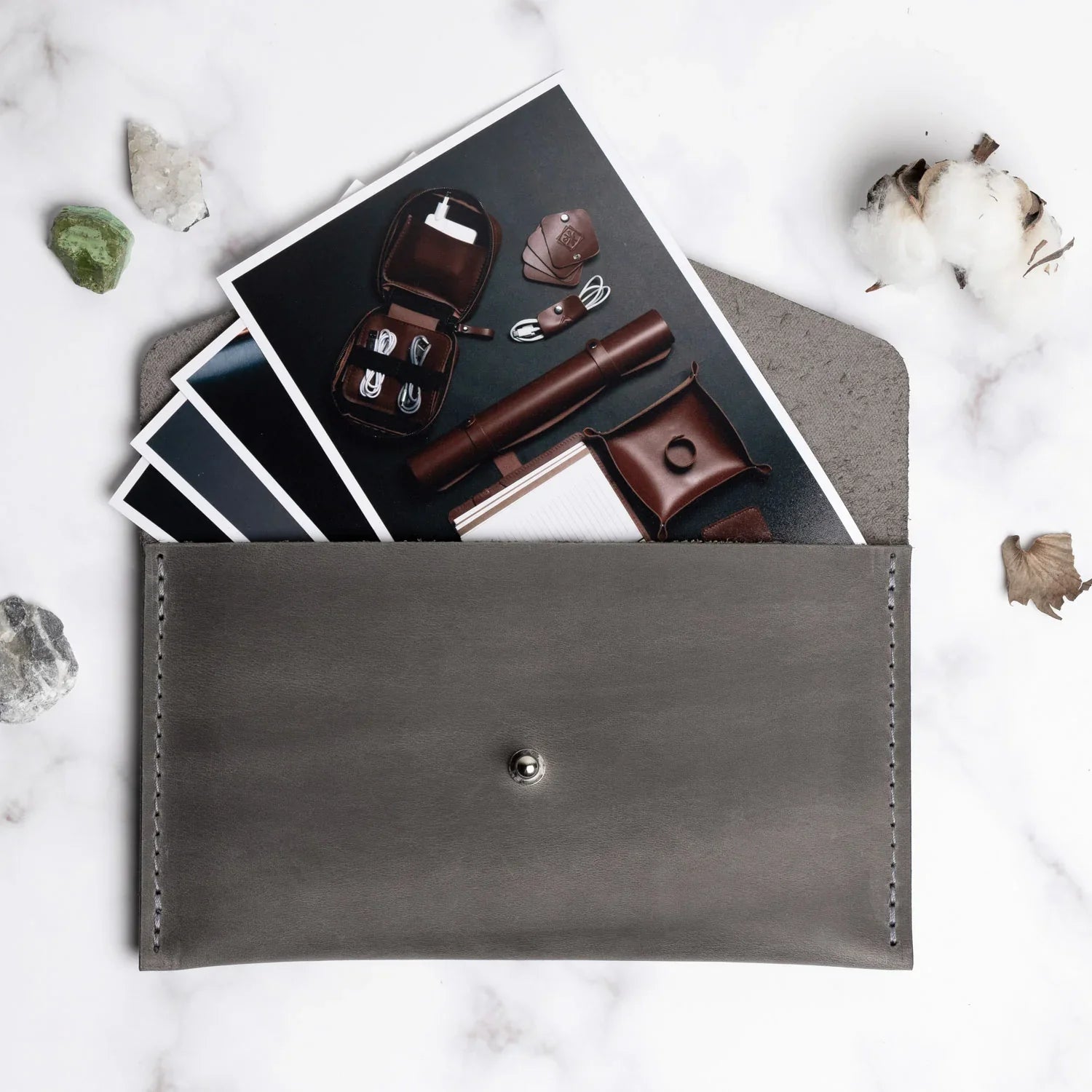 Leather Envelope Folder A6 for  Wedding & Family Photos