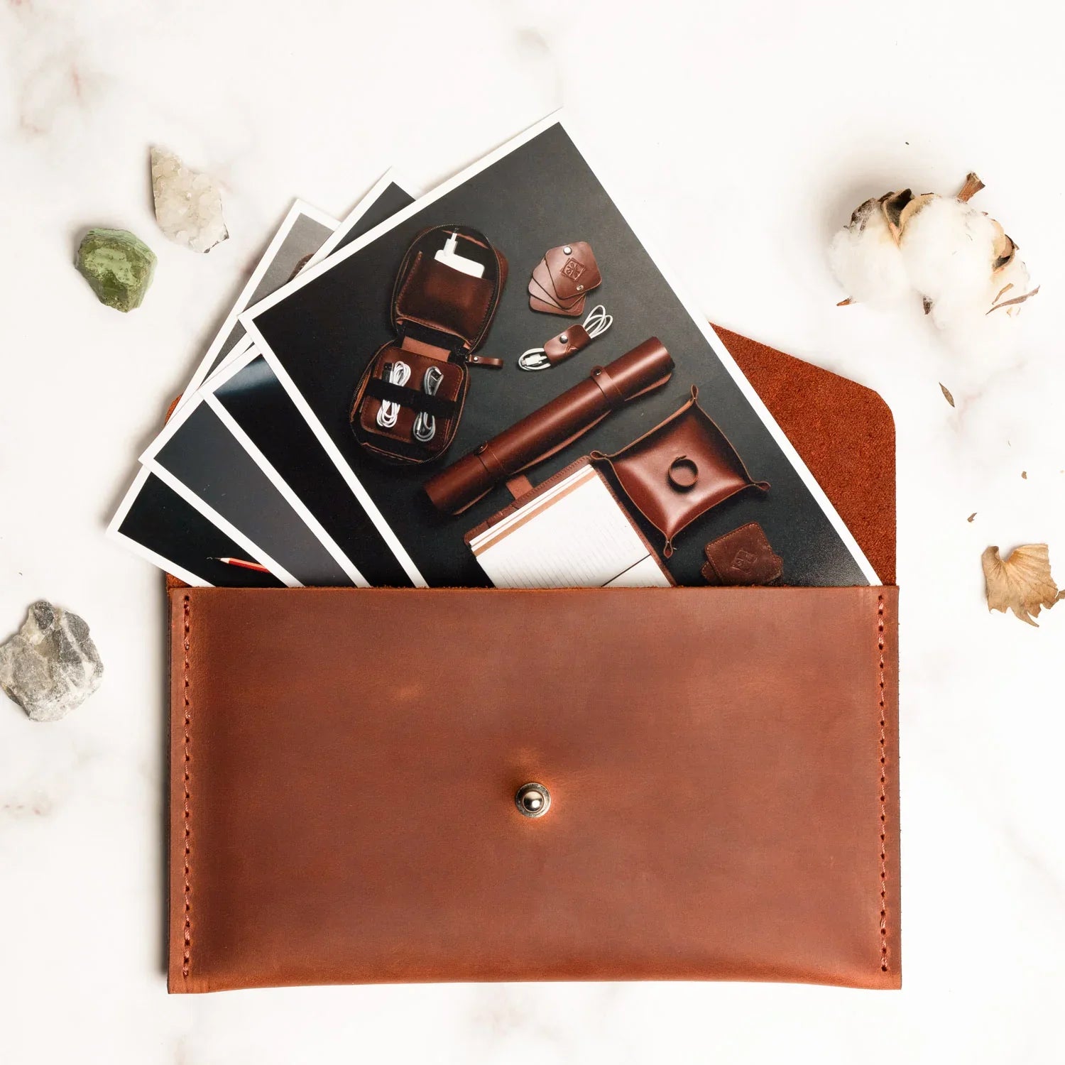 Leather Envelope Folder A6 for  Wedding & Family Photos