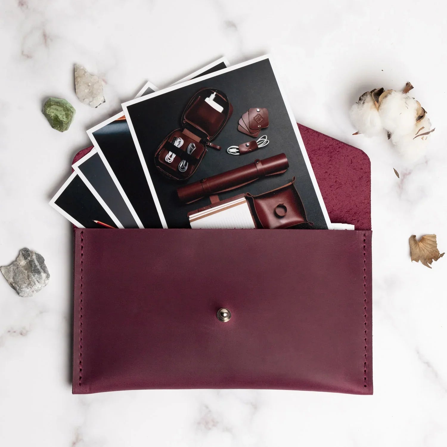 Leather Envelope Folder A6 for  Wedding & Family Photos