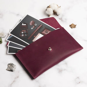Leather Envelope Folder A6 for  Wedding & Family Photos