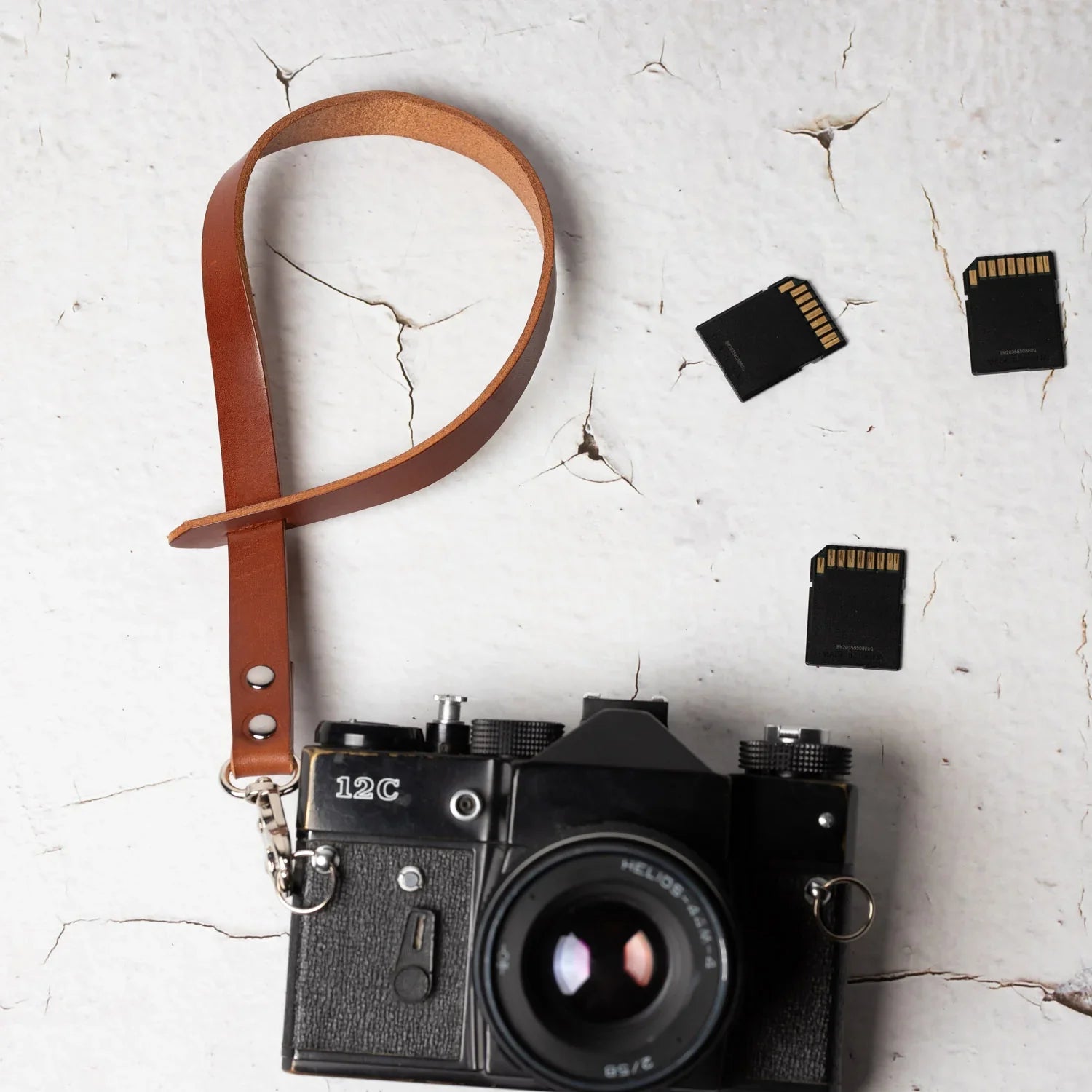 Vegetable Tanned Leather Wrist Strap – For DSLR & Mirrorless