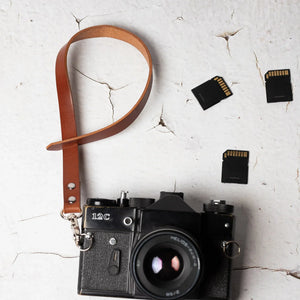 Vegetable Tanned Leather Wrist Strap – For DSLR & Mirrorless
