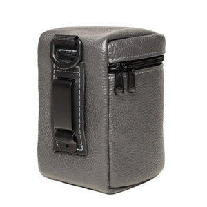 Full-Grain Leather Camera Lens Case | Smoky Grey - Wenderfarer