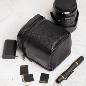 Leather Lens Pouch – Full-Grain Case for Camera Lenses | 4 Sizes