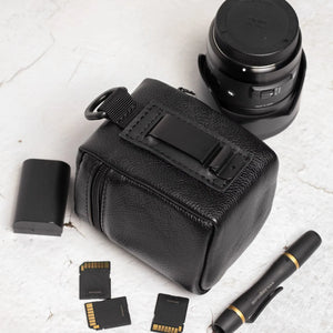 Leather Lens Pouch – Full-Grain Case for Camera Lenses | 4 Sizes