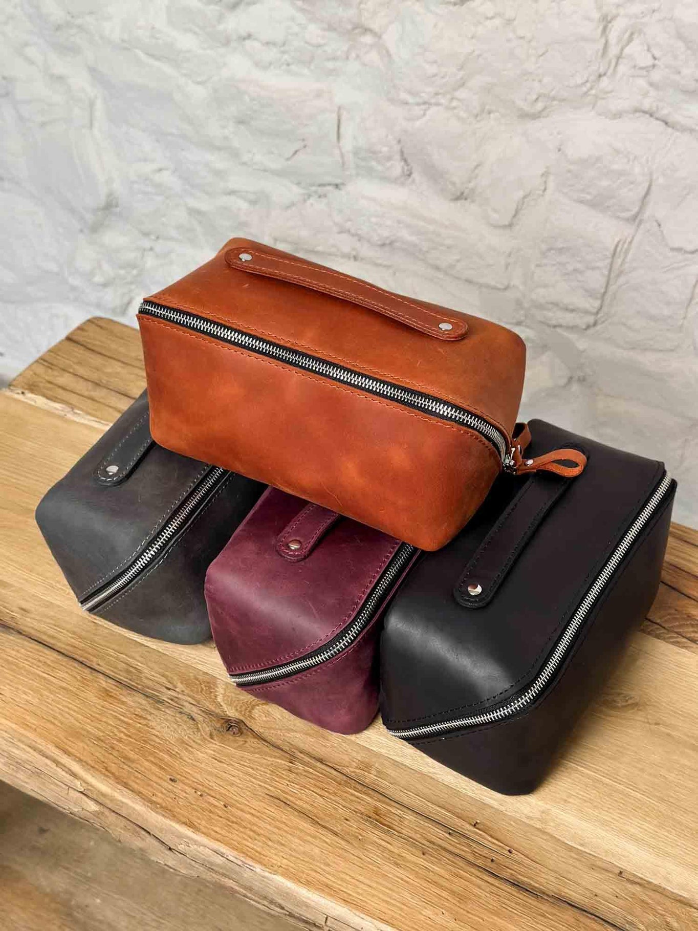 Matte Leather Cosmetic Bag – Travel Toiletry Organizer | BeautyBox
