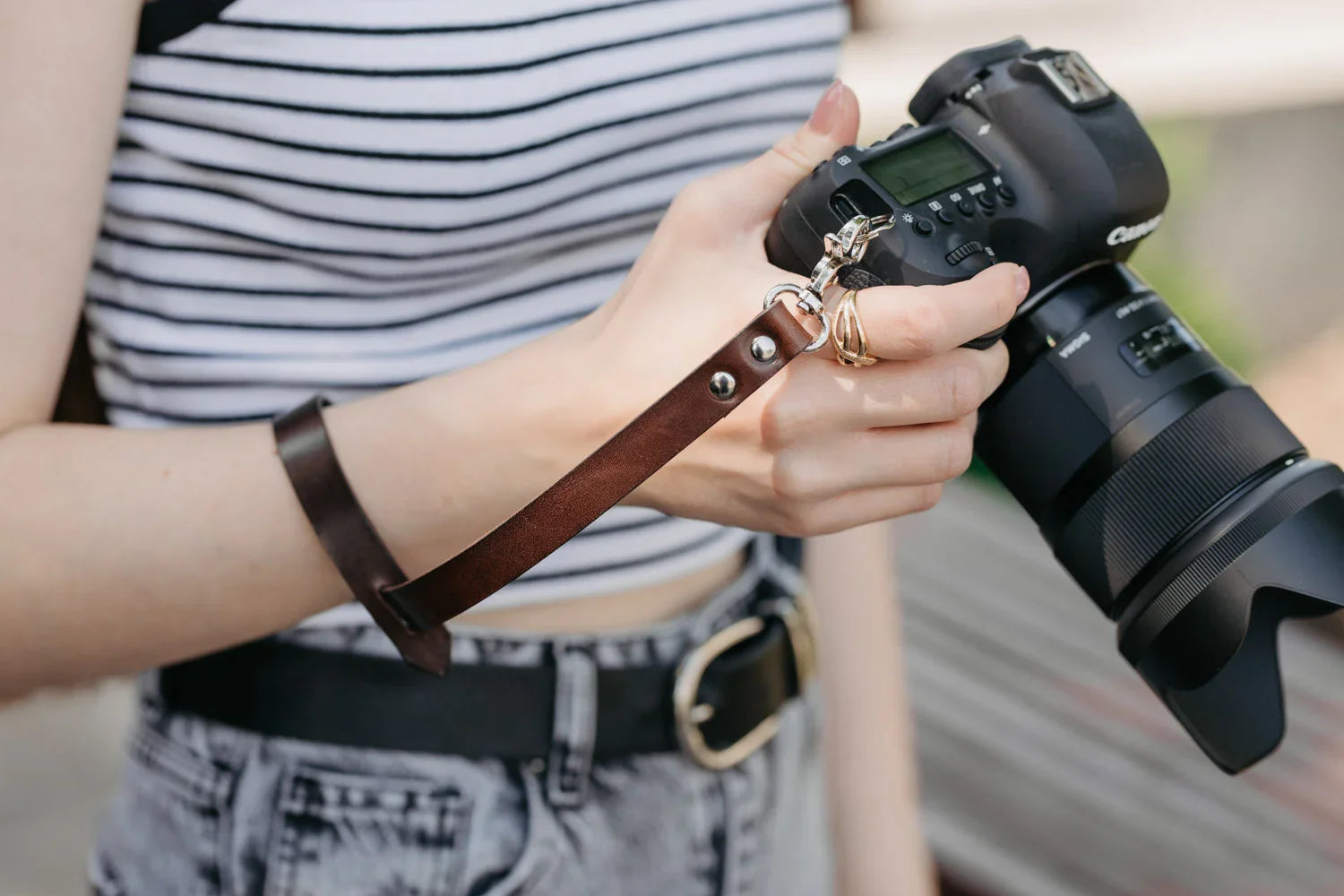 Vegetable Tanned Leather Wrist Strap – For DSLR & Mirrorless
