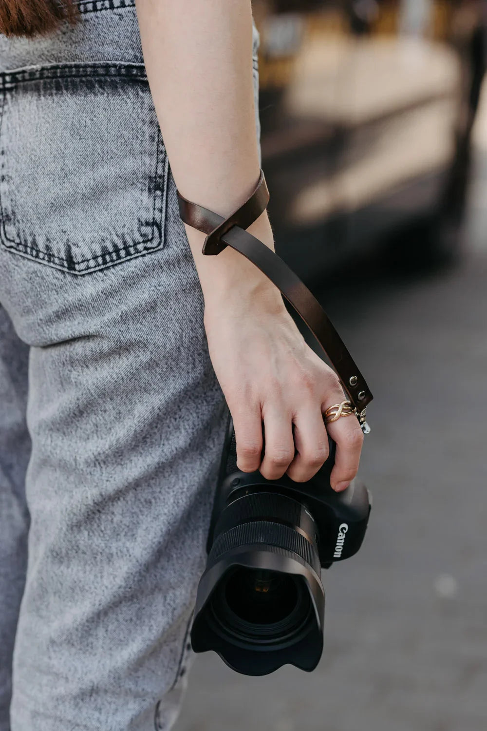Vegetable Tanned Leather Wrist Strap – For DSLR & Mirrorless
