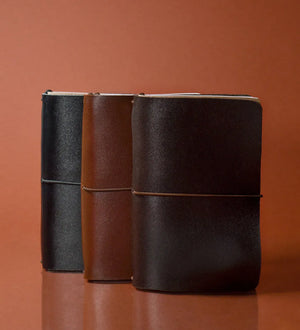 Refillable Leather Cover for Journals & Notebooks – A5, A6