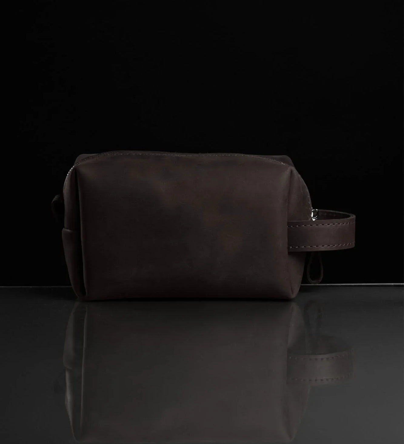 Waxed Matte Leather Dopp Kit – Travel Organizer