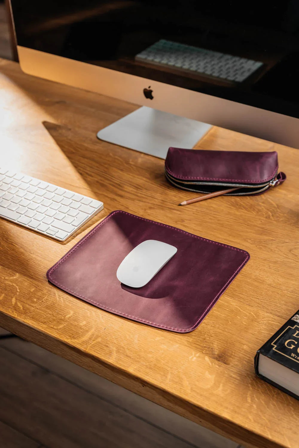 Crazy Horse Leather Mousepad – Matte & Durable