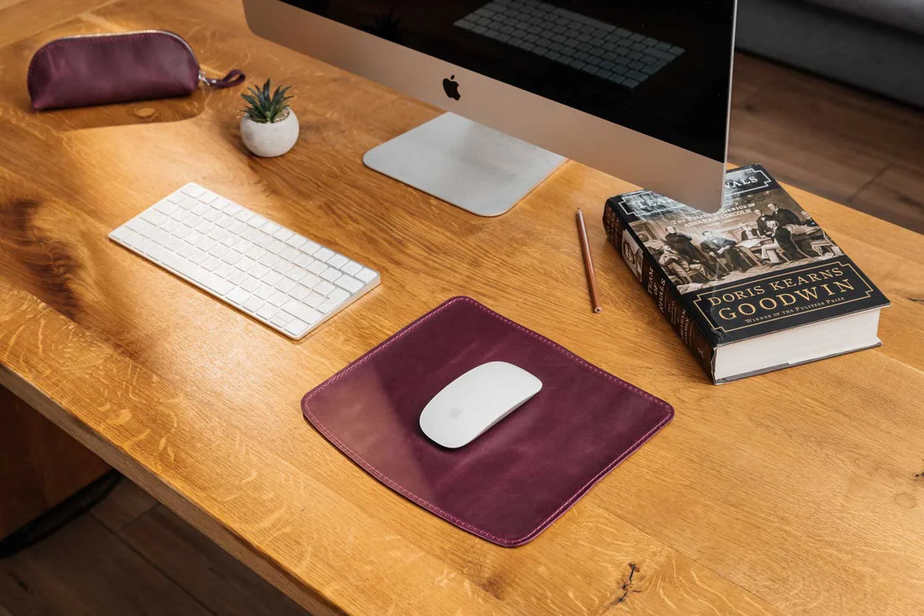 Crazy Horse Leather Mousepad – Matte & Durable